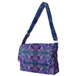Cobalt arabesque Full Print Messenger Bag (M)