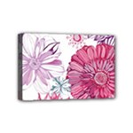 Violet Floral Pattern Mini Canvas 6  x 4  (Stretched)