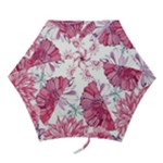 Violet Floral Pattern Mini Folding Umbrellas