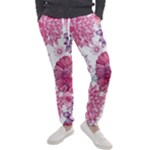 Violet Floral Pattern Men s Jogger Sweatpants
