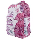 Violet Floral Pattern Classic Backpack