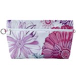 Violet Floral Pattern Handbag Organizer