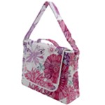 Violet Floral Pattern Box Up Messenger Bag