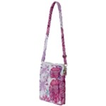 Violet Floral Pattern Multi Function Travel Bag