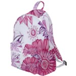 Violet Floral Pattern The Plain Backpack