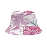 Violet Floral Pattern Bucket Hat