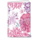 Violet Floral Pattern 8  x 10  Softcover Notebook