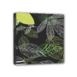 Leaves Floral Pattern Nature Mini Canvas 4  x 4  (Stretched)