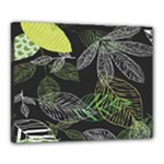 Leaves Floral Pattern Nature Canvas 20  x 16  (Stretched)