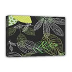 Leaves Floral Pattern Nature Deluxe Canvas 18  x 12  (Stretched)
