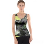 Leaves Floral Pattern Nature Women s Basic Tank Top