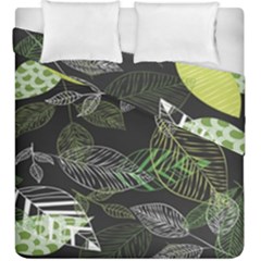 Leaves Floral Pattern Nature Duvet Cover Double Side (King Size) from UrbanLoad.com