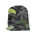 Leaves Floral Pattern Nature Drawstring Pouch (XL)