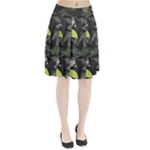 Leaves Floral Pattern Nature Pleated Skirt