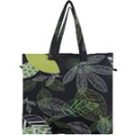 Leaves Floral Pattern Nature Canvas Travel Bag