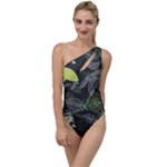 Leaves Floral Pattern Nature To One Side Swimsuit