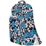 Blue Flower Floral Flora Naure Pattern Double Compartment Backpack
