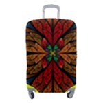 Fractal Floral Flora Ring Colorful Neon Art Luggage Cover (Small)