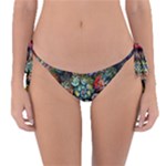 Floral Fractal 3d Art Pattern Reversible Bikini Bottoms