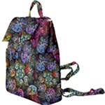 Floral Fractal 3d Art Pattern Buckle Everyday Backpack