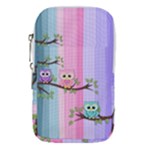Owls Family Stripe Tree Waist Pouch (Large)