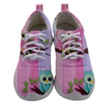 Owls Family Stripe Tree Women Athletic Shoes