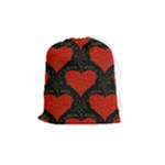 Love Hearts Pattern Style Drawstring Pouch (Medium)