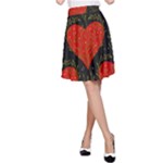 Love Hearts Pattern Style A-Line Skirt
