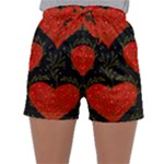 Love Hearts Pattern Style Sleepwear Shorts