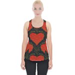 Love Hearts Pattern Style Piece Up Tank Top