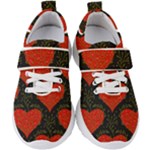 Love Hearts Pattern Style Kids  Velcro Strap Shoes