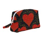 Love Hearts Pattern Style Wristlet Pouch Bag (Medium)