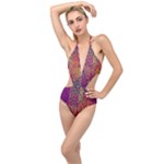 Building Architecture City Facade Plunging Cut Out Swimsuit