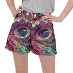Human Eye Pattern Women s Ripstop Shorts