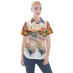 Mandalas-1084082 Ai-generated-7899053 Women s Short Sleeve Pocket Shirt