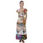 Mandalas-1084082 Ai-generated-7899053 Flutter Sleeve Maxi Dress