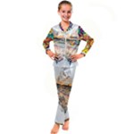 Mandalas-1084082 Ai-generated-7899053 Kids  Satin Long Sleeve Pajamas Set