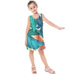 Leaves-3923413 Kids  Sleeveless Dress