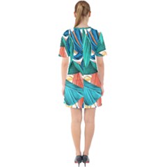 Sixties Short Sleeve Mini Dress 