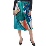 Leaves-3923413 Classic Velour Midi Skirt 