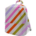 Lines Geometric Background Zip Up Backpack