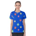 Background Star Darling Galaxy Women s Cotton T-Shirt
