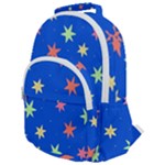 Background Star Darling Galaxy Rounded Multi Pocket Backpack