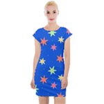Background Star Darling Galaxy Cap Sleeve Bodycon Dress
