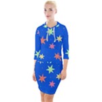 Background Star Darling Galaxy Quarter Sleeve Hood Bodycon Dress