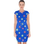 Background Star Darling Galaxy Capsleeve Drawstring Dress 