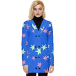 Background Star Darling Galaxy Button Up Hooded Coat 