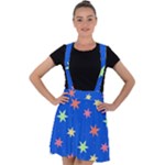 Background Star Darling Galaxy Velvet Suspender Skater Skirt