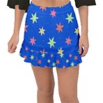 Background Star Darling Galaxy Fishtail Mini Chiffon Skirt
