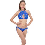 Background Star Darling Galaxy Cross Front Halter Bikini Set